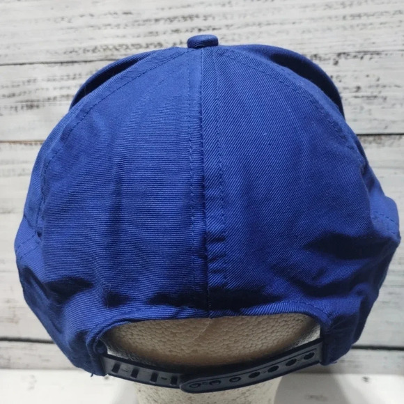 Fisherman Vintage 80s 90s Snapback Rope‎ Hat Blue One Size - Picture 2 of 3